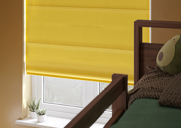 Vienna, Mustard - Motorised Roman Blind - Image 5
